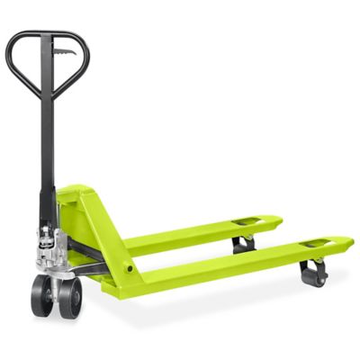 Uline Industrial Pallet Truck - 48 x 27", Lime H-2708