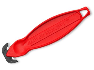 Klever Koncept Safety Cutter - Red - ULINE - Qty of 10 - H-2723R