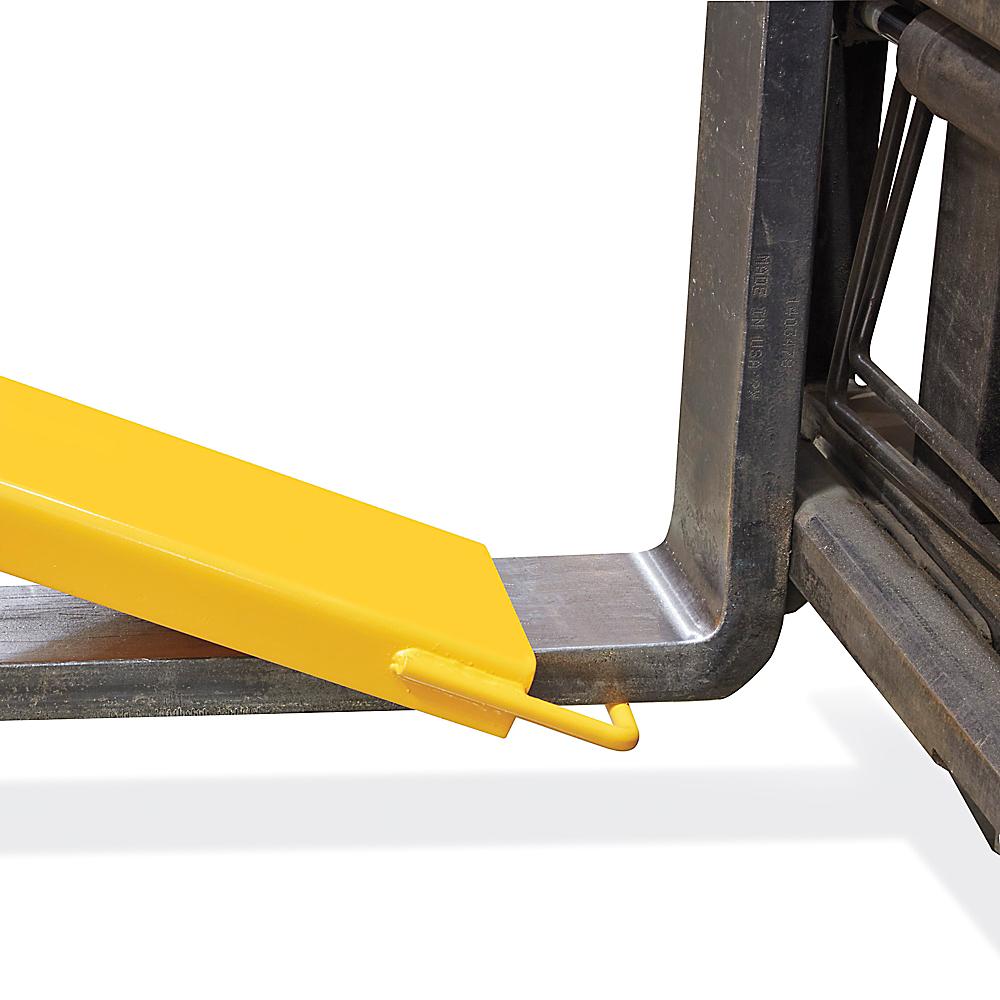 96” Pallet Fork Extension Slide on Clamp Anti-Skid Steel Lift Truck Yellow 