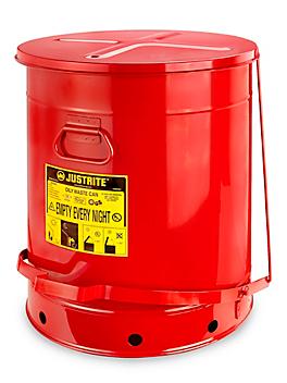 Oily Waste Can - Red, 21 Gallon H-2738R
