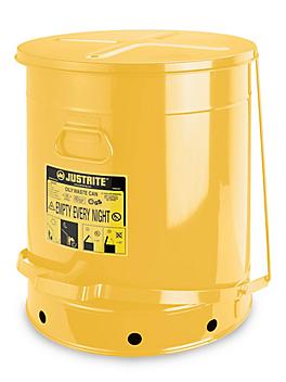 Oily Waste Can - Yellow, 21 Gallon H-2738Y