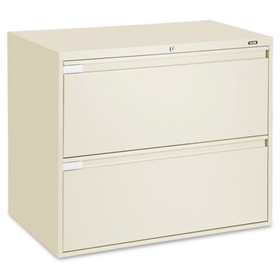 Lateral File Cabinet - 36" Wide, 2 Drawer, Tan H-2739T