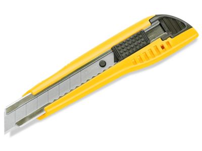 Standard Snap-Off Knife, 18 mm Blade, 6.75 Plastic Handle, Yellow