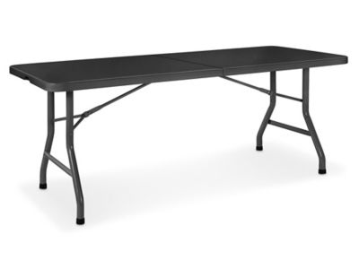 Economy Fold-in-Half Table - 60 x 30", Black H-2749FIH-BL