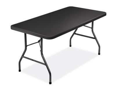 Economy Folding Table 60 X 30 Black H 2749FOL BL Uline   H 2749FOL BL