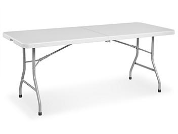Economy Fold-in-Half Table - 72 x 30", White H-2750FIH-W