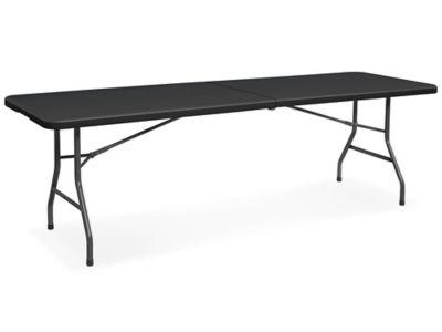 Economy Fold-in-Half Table - 96 x 30", Black H-2751FIH-BL