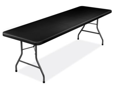 NOVECRAFTO Table Pliante Noire avec Surface Table Pliante 180 Cm