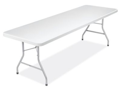 Mesa Plegable Económica - 96 x 30, Blanca H-2751FOL-W - Uline