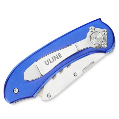 Uline Folding Knife - Blue