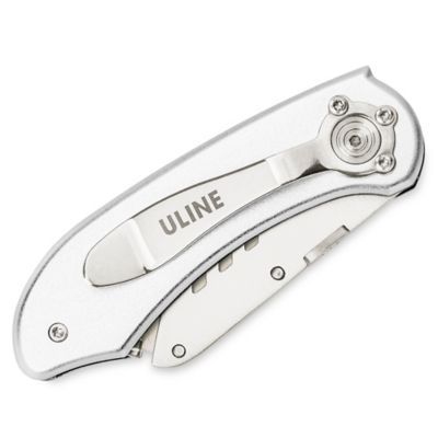 Uline Folding Knife - Silver