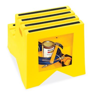 Polyethylene Step Stool - 2 Steps H-2792 - Uline