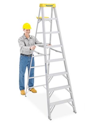 Aluminum Step Ladder - 8' H-2797 - ULINE