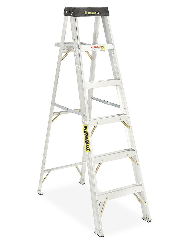 Aluminum Step Ladder - 6' H-2799 - Uline