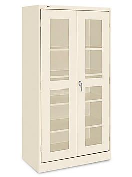 Industrial Clear-View Cabinet - 36 x 18 x 72", Assembled, Tan H-2805AT