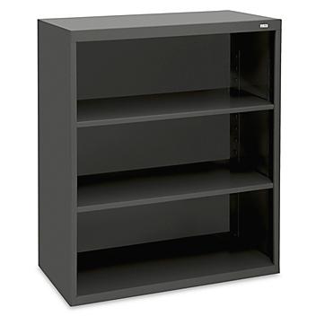 Bookcase - 3 Shelf, Assembled, 35 x 14 x 40", Black H-2806BL