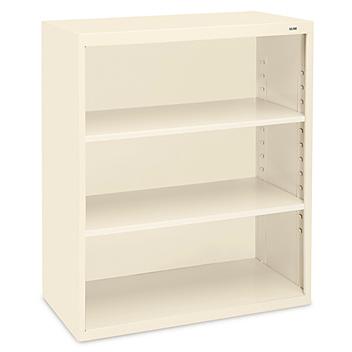 Bookcase - 3 Shelf, Assembled, 35 x 14 x 40", Tan H-2806T