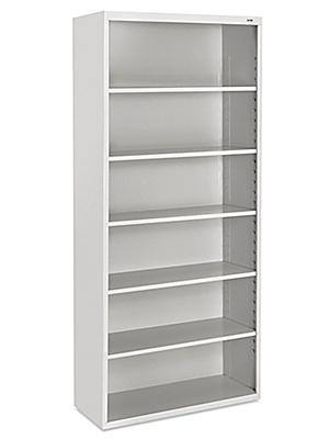 Bookcase 6 Shelf Assembled 35 X 14, 6 Ft White Bookcase