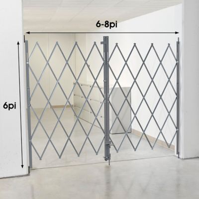 Barrière de sécurité pliable – 6 à 8 pi x 6 po – H-2827