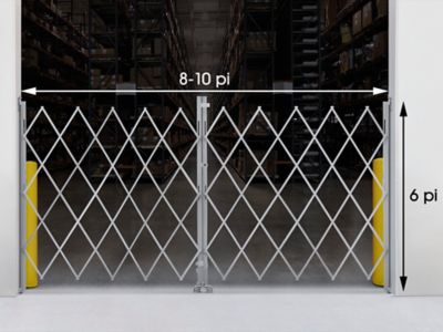 Barrière de sécurité pliable – 8 à 10 pi x 6 po – H-2828