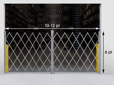 Barrière de sécurité pliable – 10 à 12 pi x 6 po – H-2829