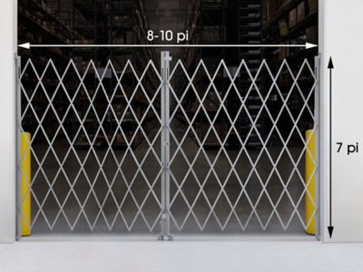 Barrière de sécurité pliable – 8 à 10 pi x 7 po – H-2830