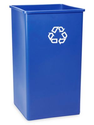Rubbermaid® Square Recycling Container - 50 Gallon H-2834 - Uline