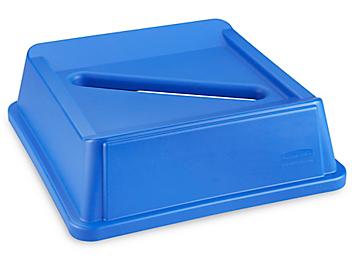 Rubbermaid&reg; Square Recycling Container Slot Lid - 35/50 Gallon H-2835