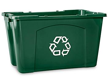 Rubbermaid&reg; Recycling Tote Bin - 18 Gallon, Green H-2836G