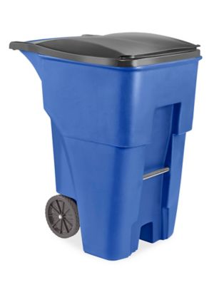 Uline Trash Can with Wheels - 35 Gallon