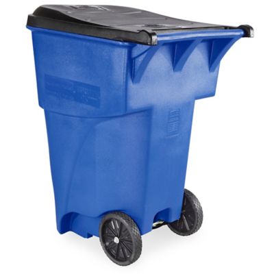 Uline Trash Can with Wheels - 35 Gallon