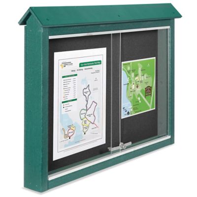 Message Center Sign - Green H-2856G - Uline