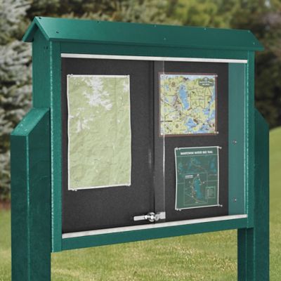  Message Center Sign with Posts