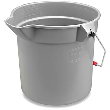 Rubbermaid&reg; Utility Bucket with Spout - 10 Quart, Gray H-2863GR