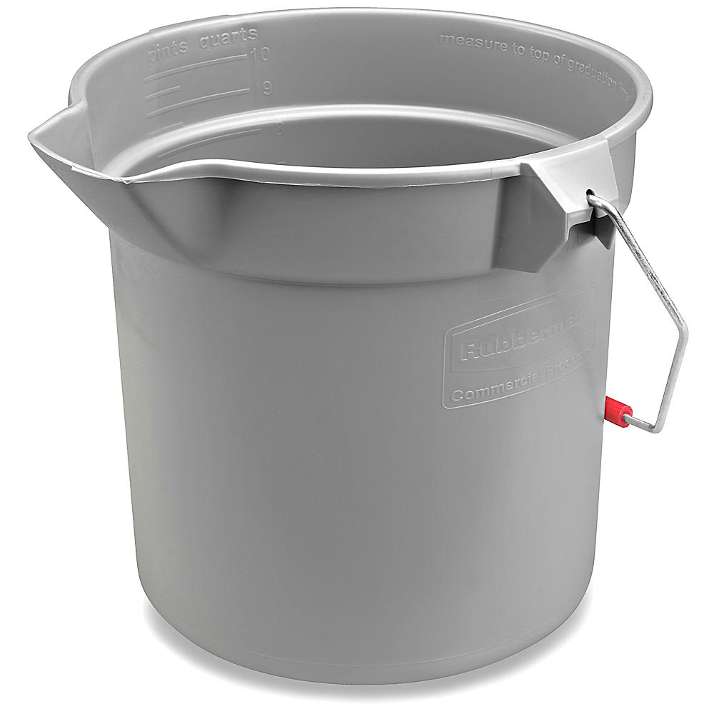 Rubbermaid® Utility Bucket with Spout - 10 Quart, Gray