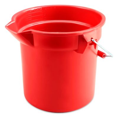 Rubbermaid® Utility Bucket with Spout - 14 Quart, Red H-2864R - Uline