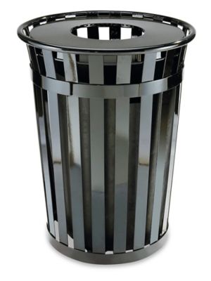 Courtyard Trash Can - Flat Lid, 36 Gallon