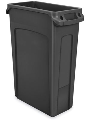 23 Gal. Skinny Plastic Slim Trash Can with Handles TCNH2030