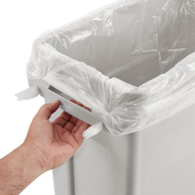 Slim 23 Gallon Plastic Waste Container - Gray