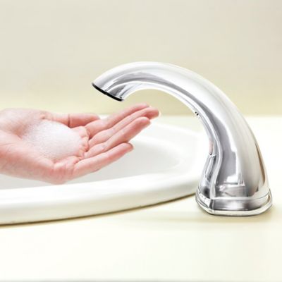 New GOJO CXi Touch Free Counter Mount Soap Dispenser, 1500 mL/2300 mL,  2.25" x 5.75" x 9.39", Chrome,Each - Walmart.com