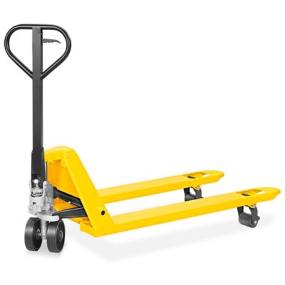 Uline Industrial Pallet Truck - 48 x 27", Yellow H-2900