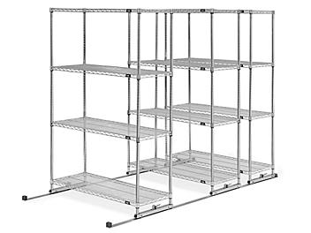 Sliding Storage Shelves - 48 x 98 x 74" H-2901