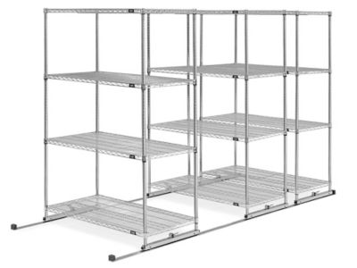 Sliding Storage Shelves - 48 x 118 x 74" H-2905