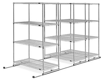 Sliding Storage Shelves - 48 x 118 x 74" H-2905