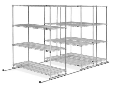 Sliding Storage Shelves - 60 x 177 x 74