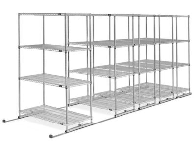 Sliding Storage Shelves, Sliding Wire Shelving in Stock - ULINE