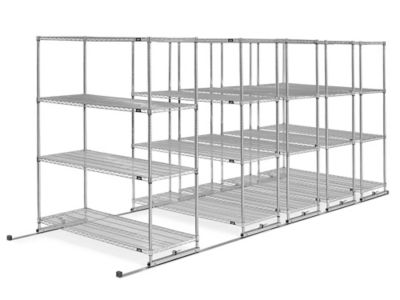 Sliding Storage Shelves - 48 x 138 x 74 H-2903 - Uline