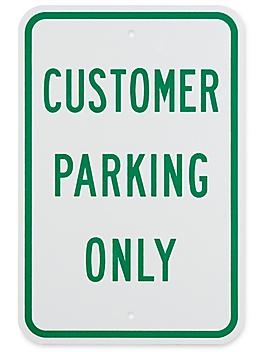 "Customer Parking Only" Sign - 12 x 18" H-2911
