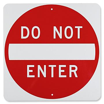 "Do Not Enter" Sign - 24 x 24"