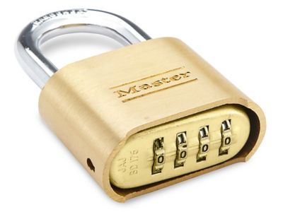 Master Lock Candado de combinación de candado de casillero, 3 unidades  (paquete de 1), los colores pueden variar y cerradura de combinación de